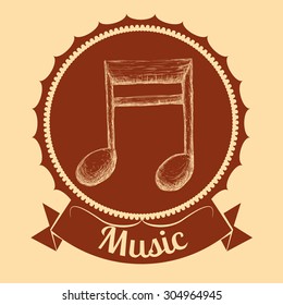 Music and Sound digital design, vector illustration 10 eps graphic