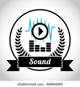 Music and Sound digital design, vector illustration 10 eps graphic