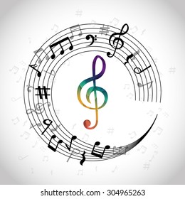 Music and Sound digital design, vector illustration 10 eps graphic
