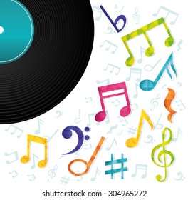 Music and Sound digital design, vector illustration 10 eps graphic