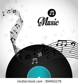 Music and Sound digital design, vector illustration 10 eps graphic