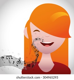 Music and Sound digital design, vector illustration 10 eps graphic
