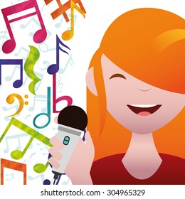Music and Sound digital design, vector illustration 10 eps graphic