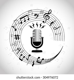 Music and Sound digital design, vector illustration 10 eps graphic
