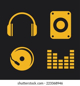 music sound graphic design , vector illustration