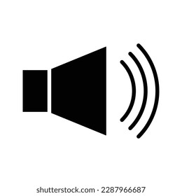 Music sound icon, audio volume symbol. Vector illustration graphic for app, web and media