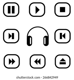 Music and sound icon set.
