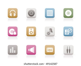 Music and sound icons -  Vector Icon Set