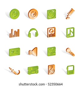 Music and sound icons -  Vector Icon Set