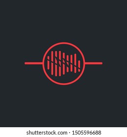 Music Sound Logo Design Vector