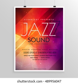 music sound party flyer invitation template