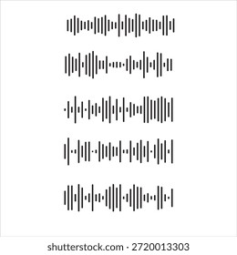 Music and sound record theme. An equalizer, simple vector logo element.
