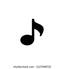 Sonido musical simple vector de icono plano