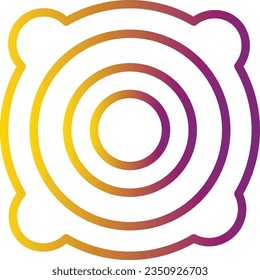 Music Sound Speaker Gradient Line Icon