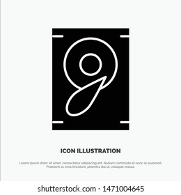 Music, Sound, Speaker solid Glyph Icon vector. Vector Icon Template background