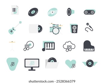 Music And Sound Stuff Flat Icon