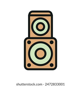 Music sound system icon vector design templates simple and modern