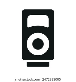 Sistema de sonido de música icono Plantillas de diseño de Vector simple y moderno