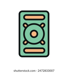 Music sound system icon vector design templates simple and modern