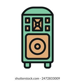 Music sound system icon vector design templates simple and modern