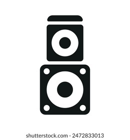 Music Sound System Icon Vektorgrafik Design Vorlagen einfach und modern