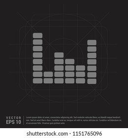 Music sound wave icon - Black Creative Background - Free vector icon