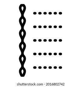 Music sound waves icon. Outline music sound waves vector icon for web design isolated on white background