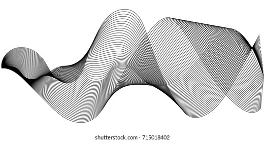 Music sound waves set, Sound waves oscillating glow, vector Music digital equalizer. halftone sound wave illustration