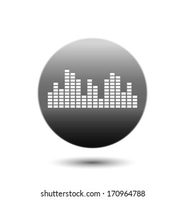 Music soundwave | Music bars icon. Vector illustration
