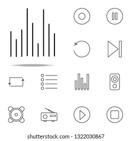 music soundwave icon. Music icons universal set for web and mobile