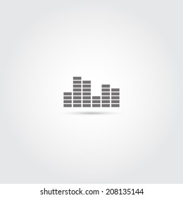 Music soundwave icon - Vector
