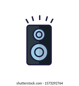 Music speaker design, Digital technology communication internet device and electronic theme Vector illustration