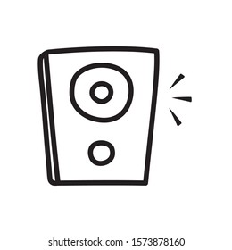 Music speaker design, Digital technology sound communication internet device and electronic theme Vector illustration