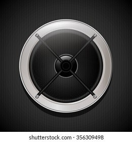 Music speaker equipment and technology graphic design, vector illustration
