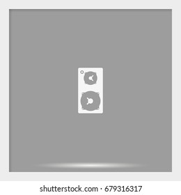 Music speaker icon.