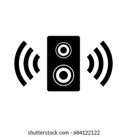 Music speaker icon.
