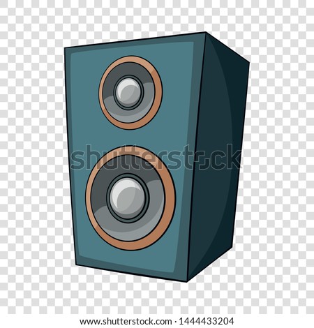 Music speaker icon. Cartoon illustration of music speaker vector icon for web