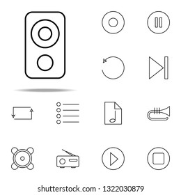 music speaker icon. Music icons universal set for web and mobile