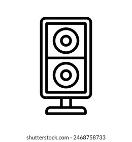 music speaker icon vector design template simple and clean
