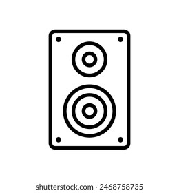 music speaker icon vector design template simple and clean