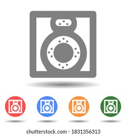 Icono de altavoz de música aislado