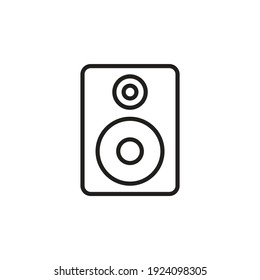 Music Speaker icon in vector. Logotype