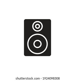 Icono del altavoz de música en vector. Logotipo