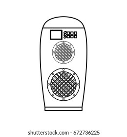 Music speaker isolated