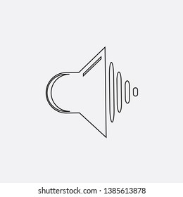 music speaker mouthpiece icon sign signifier vector