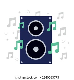 Music Speaker Sub Woofer Vectorart