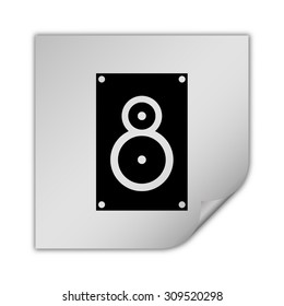 music speaker vector icon