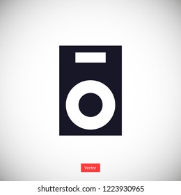 music speaker vector icon eps 10