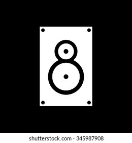 music speaker vector icon isolated on black