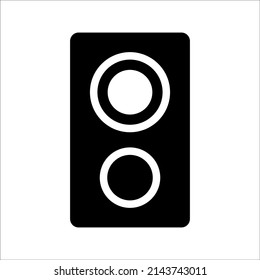 Music speaker, vector icon, on a white background, eps 10.